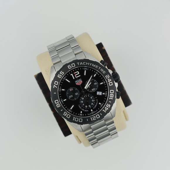 Tag Heuer CAZ1010.BA0842 Mens Formula 1 Watch Black Silver Chronograph Stainless - Picture 16 of 16